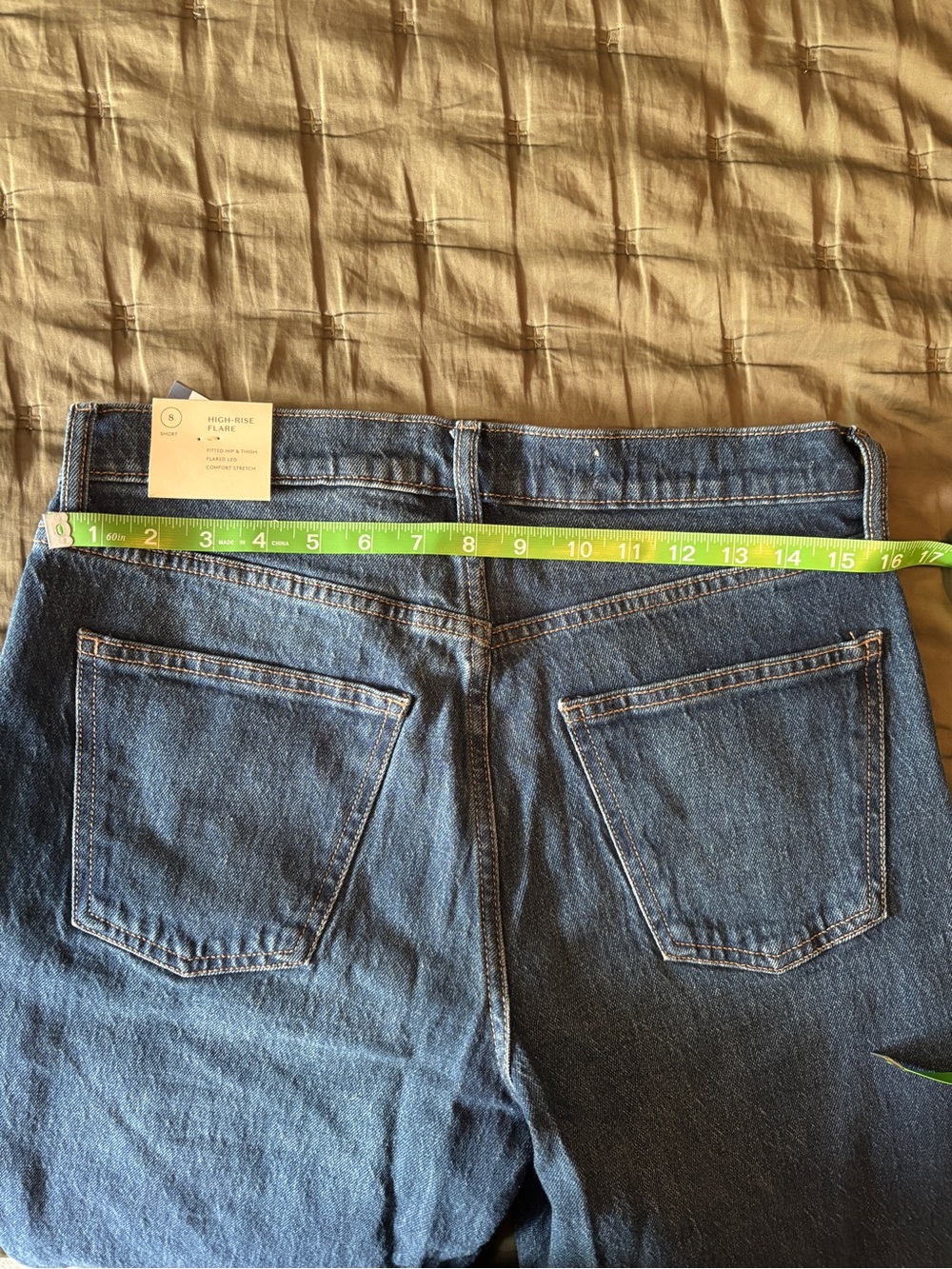 Universal Thread Dark Blue High-Rise Flare Jeans - Picture 3 of 3